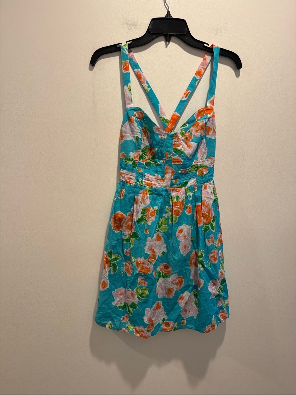 ASOS DESIGN pleated waist corset mini sundress